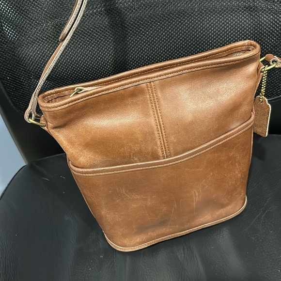 Vintage Coach Crossbody Brown Bag - Picture 5 of 7